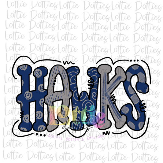Hawks Png - Mascot  Sublimation Design - Digital Download