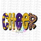 Cheer lPng - Cheerleader Sublimation File - Purple and Yellow - Instant download - Digital Download