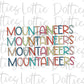 Mountaineers - PNG - Sublimation design - Digital Download