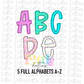 Sprinkles Alpha - Alpha Pack - Alphabet Clipart - Instant Download  - Alpha Pack