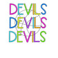 Devils Png - Basketball Sublimation Design - Digital Download