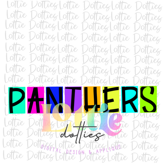 Panthers  PNG - Panthers Sublimation  - Digital Download Neon Box