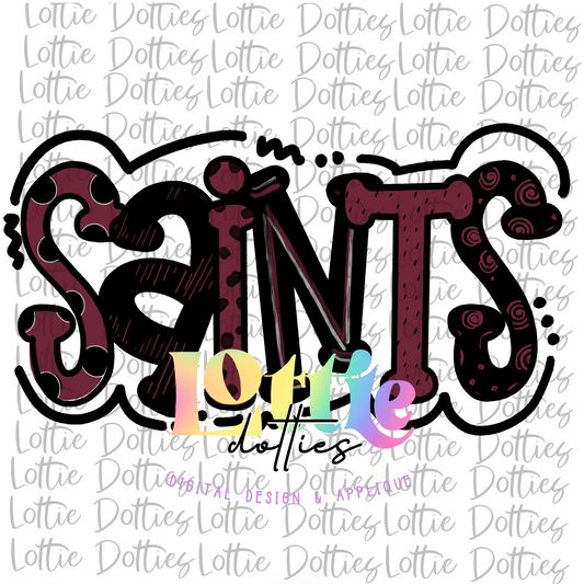Saints PNG -  sublimation design - Digital Download