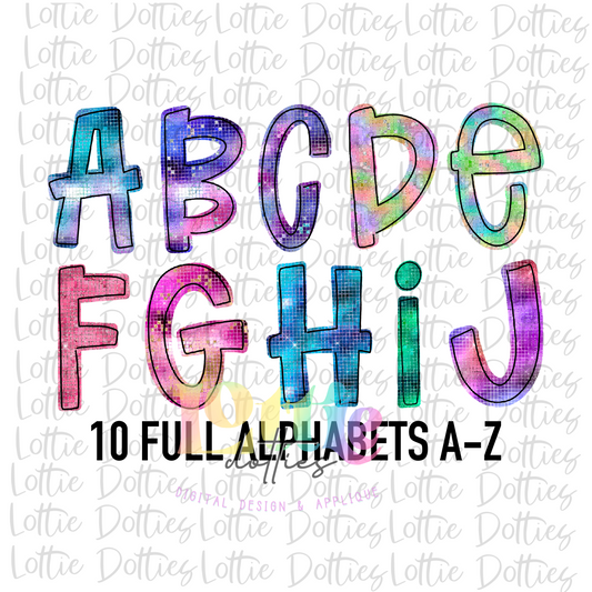 Disco Mirror Alpha - Alpha Pack - Alphabet Clipart - Instant Download  - Alpha Pack