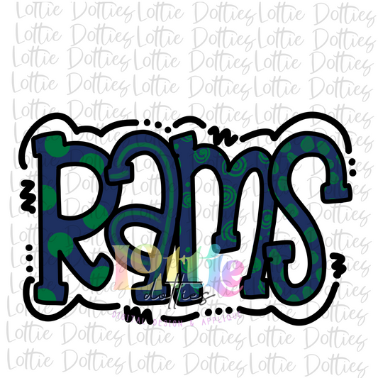 Rams PNG - Rams Sublimation design - Digital Download