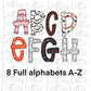 Halloween Alphabet - Alpha Pack - Alphabet Clipart - Instant Download  - Boy Alpha Pack