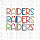 Raiders - PNG - Sublimation design - Digital Download