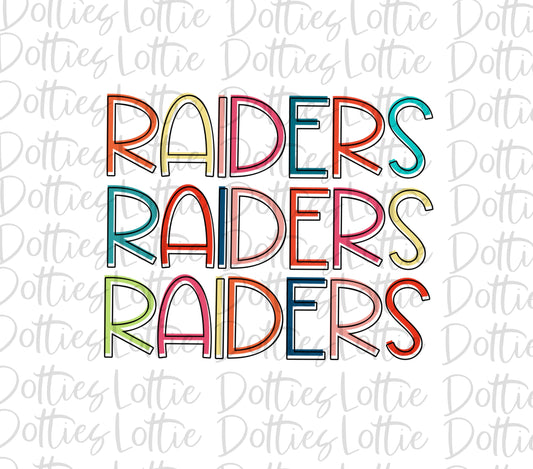 Raiders - PNG - Sublimation design - Digital Download