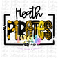 Heath  Pirates PNG - Pirates -  sublimation design - Digital Download