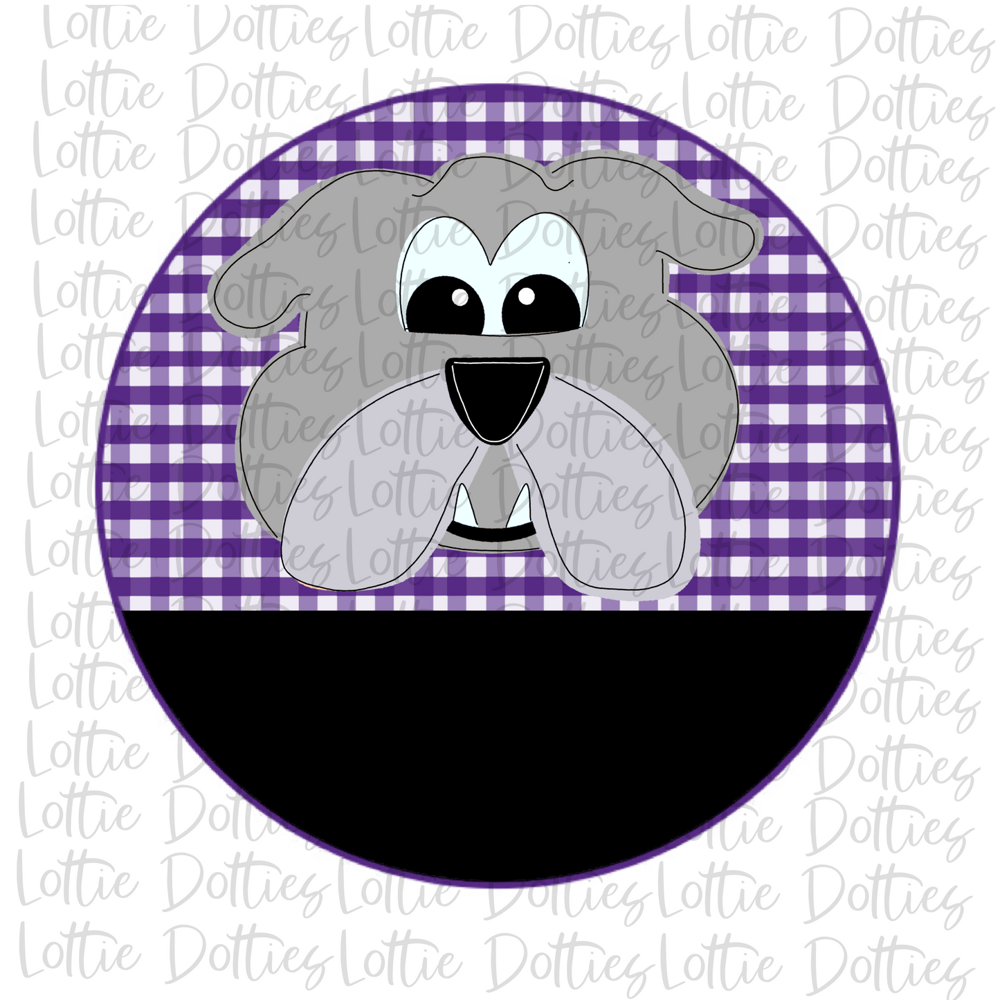 Bulldog Circle Design Png - Sublimation Design- Digital Download