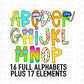 Pool Days Alphabet - Alpha Pack - Alphabet Clipart - Instant Download  - Summer Alpha Pack