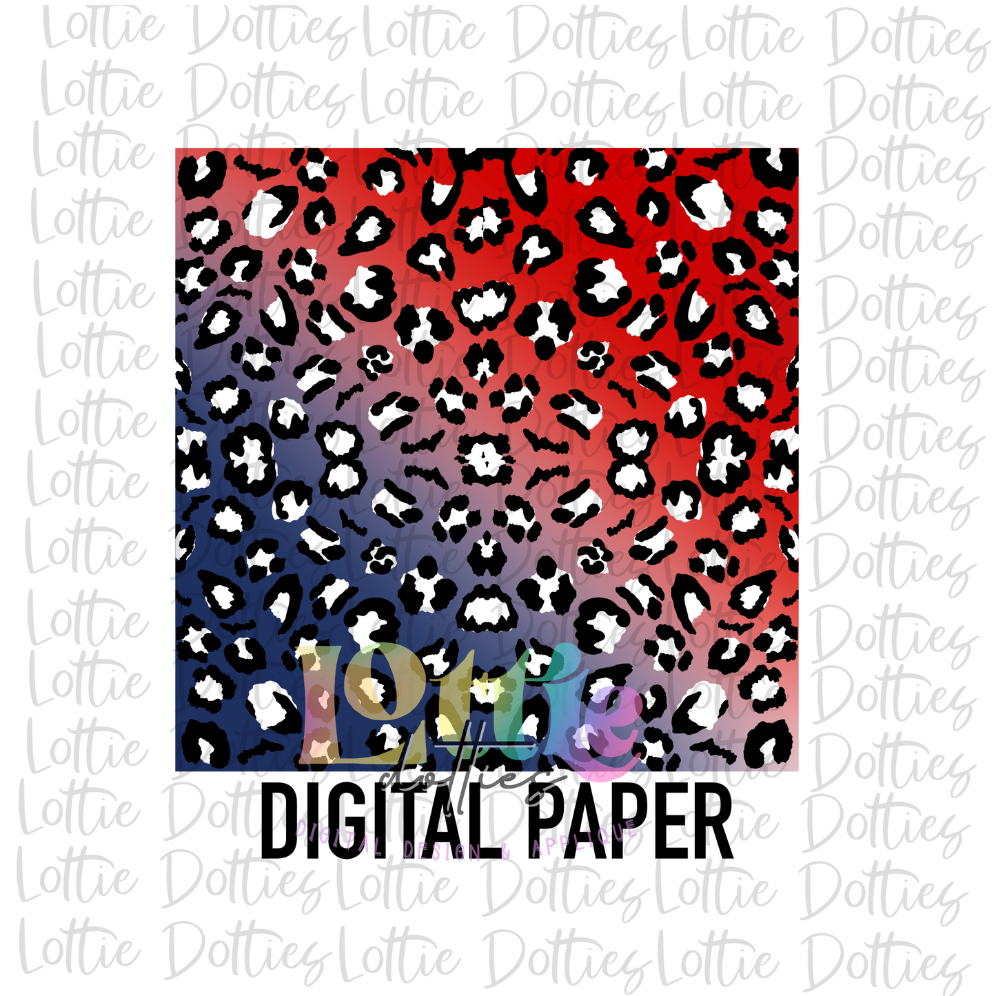 Navy and Red Ombre Digital Paper - Digital paper - Instant Download - Digital Download