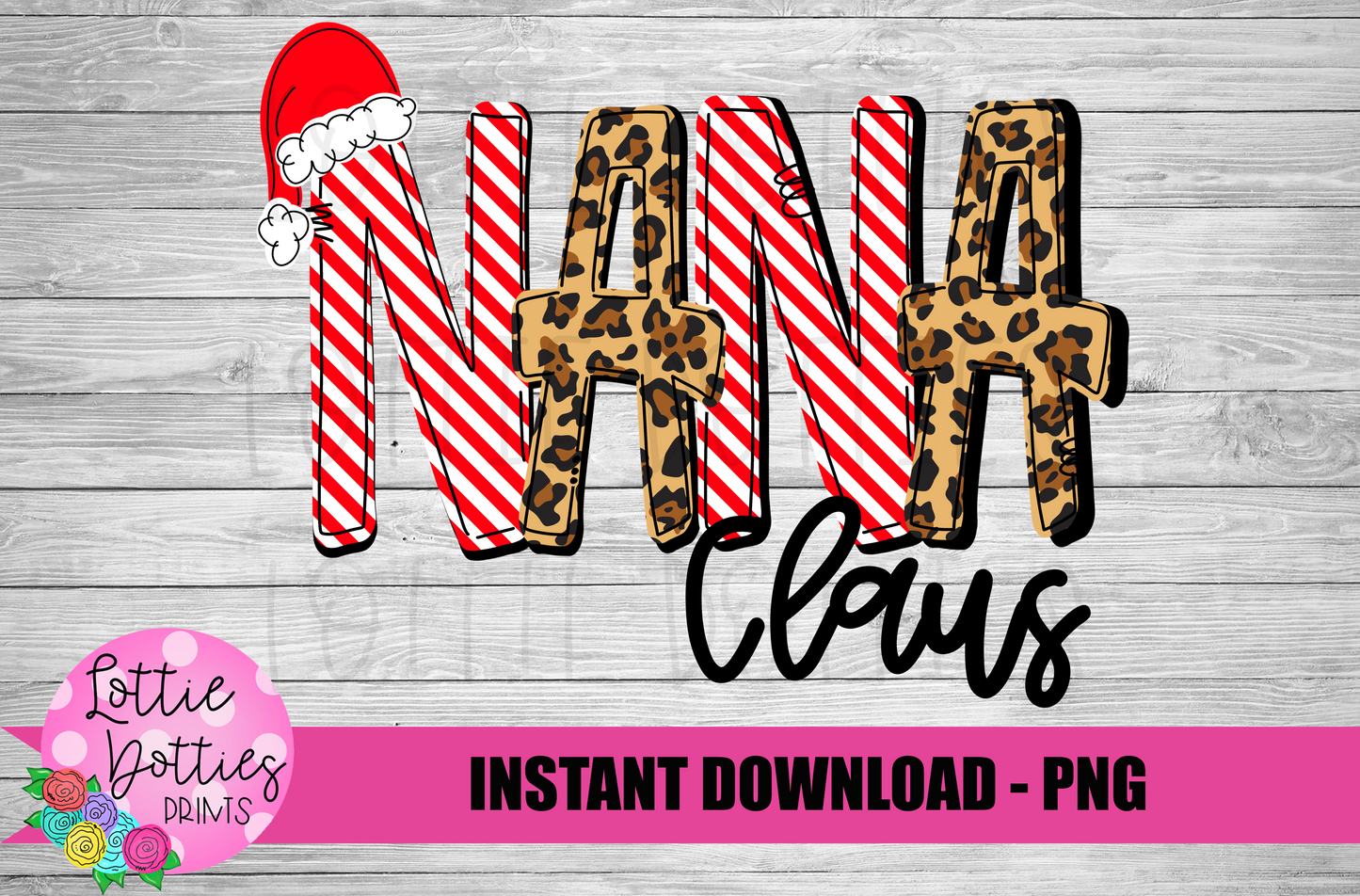 Nana Claus Png - Sublimation File - Instant Download - Digital Download - Mother's Day Design