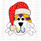 Tiger Santa Hat Purple and Gold Png - Sublimation Design- Digital Download
