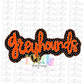 Greyhounds Png  -  Greyhounds black and orange Sublimation - Digital Download
