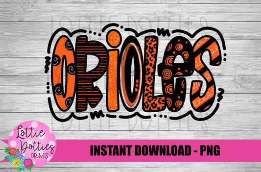 Orioles PNG - Orioles sublimation design - Digital Download