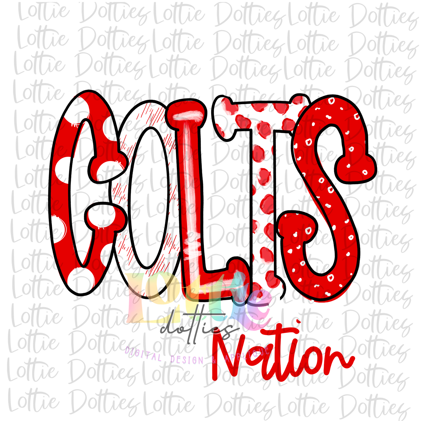 Colts Nation PNG - Colts sublimation design - Digital Download