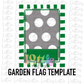 Flag Template Png -Green White Gray - Digital Download