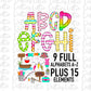 Fishing Alphabet - Girl Fishing Alpha Pack - Alphabet Clipart - Instant Download