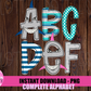 Shark Alphabet - Alpha Pack - Alphabet Clipart - Instant Download  - Boy Alpha Pack