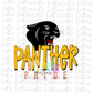Panthers Black and Gold PNG - Panthers Sublimation design - Digital Download