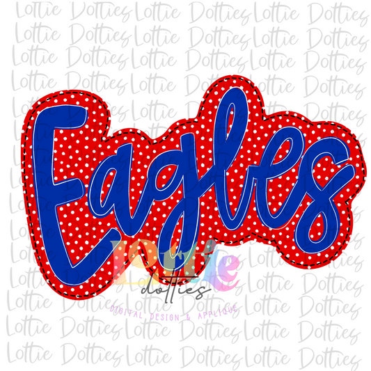 Eagles PNG - Eagles design - Digital Download - Red and Blue