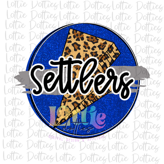 Settlers PNG - Settlers Circle - Sublimation Design - Digital Download -  Royal and Gray