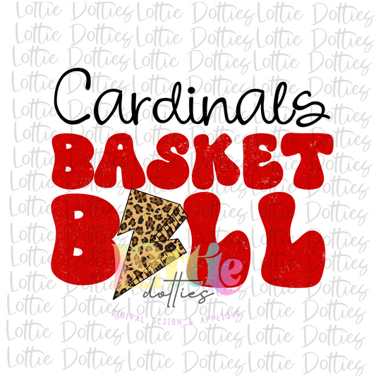 Cardinals Basketball - PNG - sublimation design - Digital Download