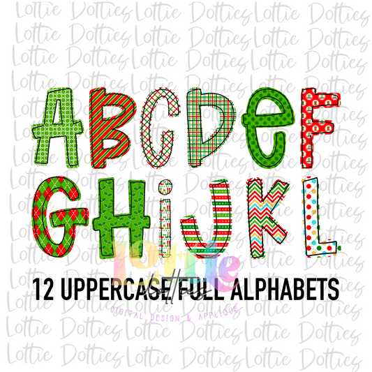 Elf Alpha Pack Alphabet Clipart - Instant Download  - Alpha Pack