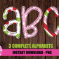 Christmas Faux Applique Alphabet - Alpha Pack  - Christmas Alpha Pack