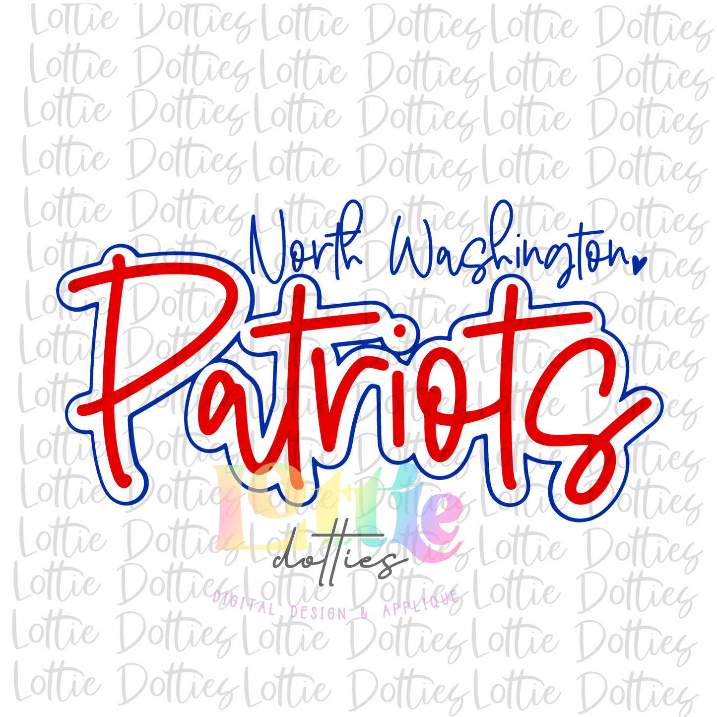 North Washington Patriots   PNG - Patriots Sublimation design - Digital Download