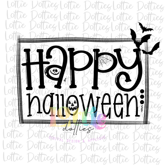 Happy Halloween Png - Halloween Sublimation Design  - Digital Download