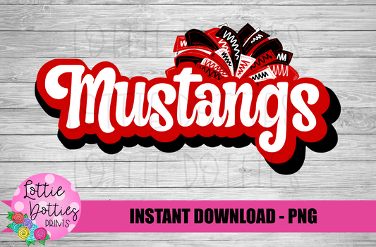 Mustangs PNG - Mustangs -  sublimation design - Digital Download