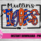 Mullins Tigers PNG - Tigers sublimation design - Digital Download
