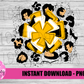 Black and Gold Pom PNG - Cheerleader -  Pom Pom  -  sublimation design - Digital Download
