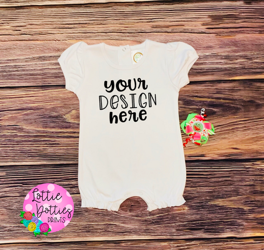 Baby Mock Up -  Blanks Boutique - Bubble Romper Mock Up - Digital Download