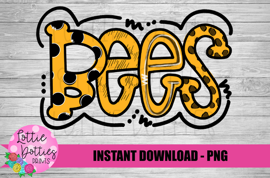 Bees PNG - Instant Download - Digital Download -Sublimation Design