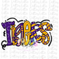 Tigers PNG - Tigers sublimation design - Digital Download - Purple and Gold