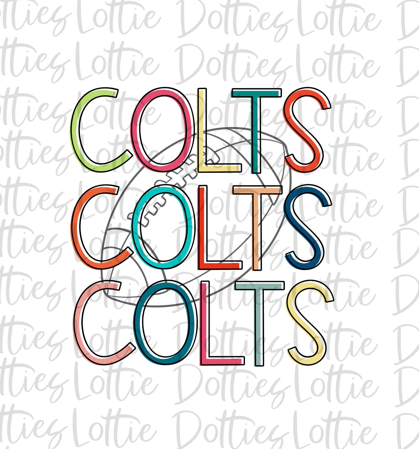 Colts Football - PNG - Football - Sublimation design - Digital Download