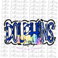 Dolphins PNG - Dolphins  - Sublimation - Digital Download -Blue and White