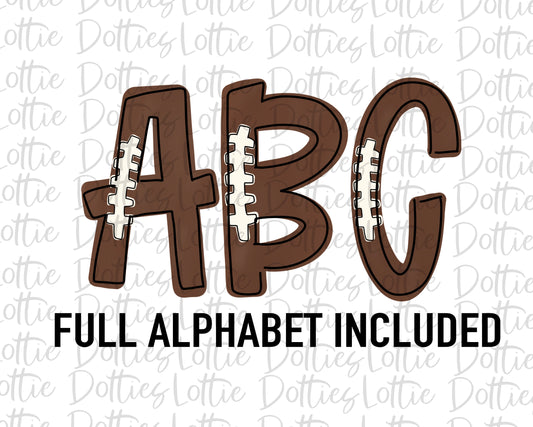 Football alpha  - Alpha Pack - Alphabet Clipart -  - Football Alpha Pack