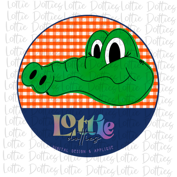 Gators Gators Circle Design Digital Download Lottie Dotties LLC