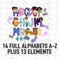 Magic Powers Inspired Alphabet - Alpha Pack - Alphabet Clipart - Instant Download  - Alpha Pack