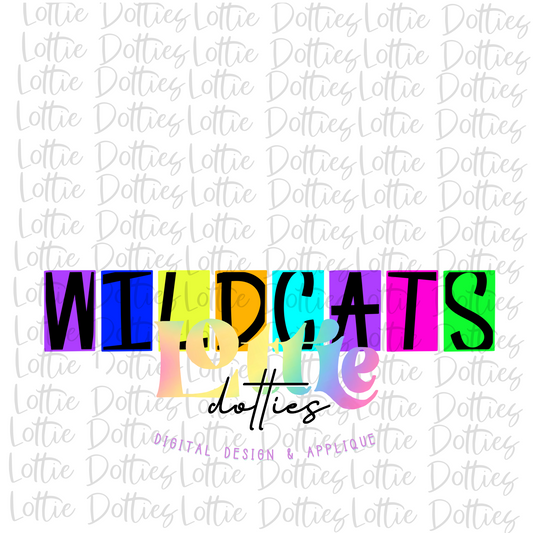 Wildcats  PNG - Wildcats -  sublimation  - Digital Download -Neon Box