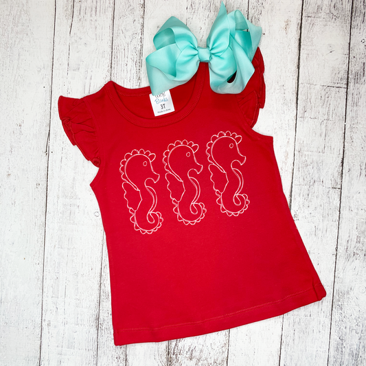 Seahorses Screen Print Transfers