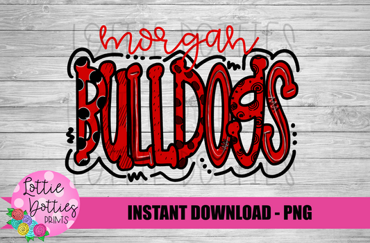 Morgan Bulldogs -  PNG - Bulldogs  -  sublimation design - Digital Download