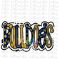 Bulldogs PNG - Navy  and Gold Bulldogs  -  sublimation design - Digital Download