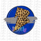 Royal and Gray Circle Design PNG - Blue and Gray - Digital Download