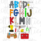 Tools Alphabet - Alpha Pack - Alphabet Clipart - Instant Download
