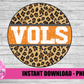 Vols Png - Vols Sublimation Design - School Spirit Design - Digital Download